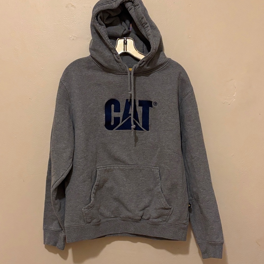 CAT Men's Gray Hoodie